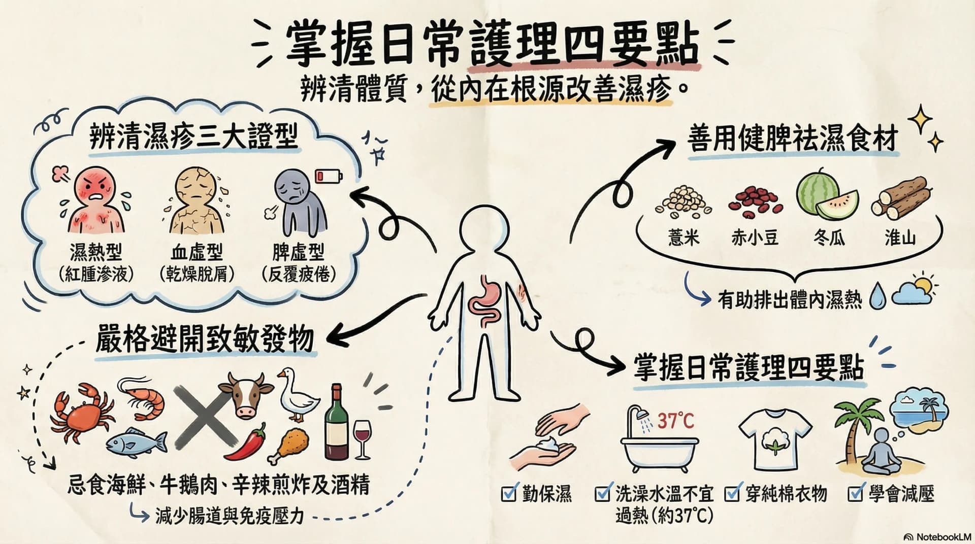 濕疹戒口指南 — 中醫教你認識誘因、飲食宜忌和日常護理