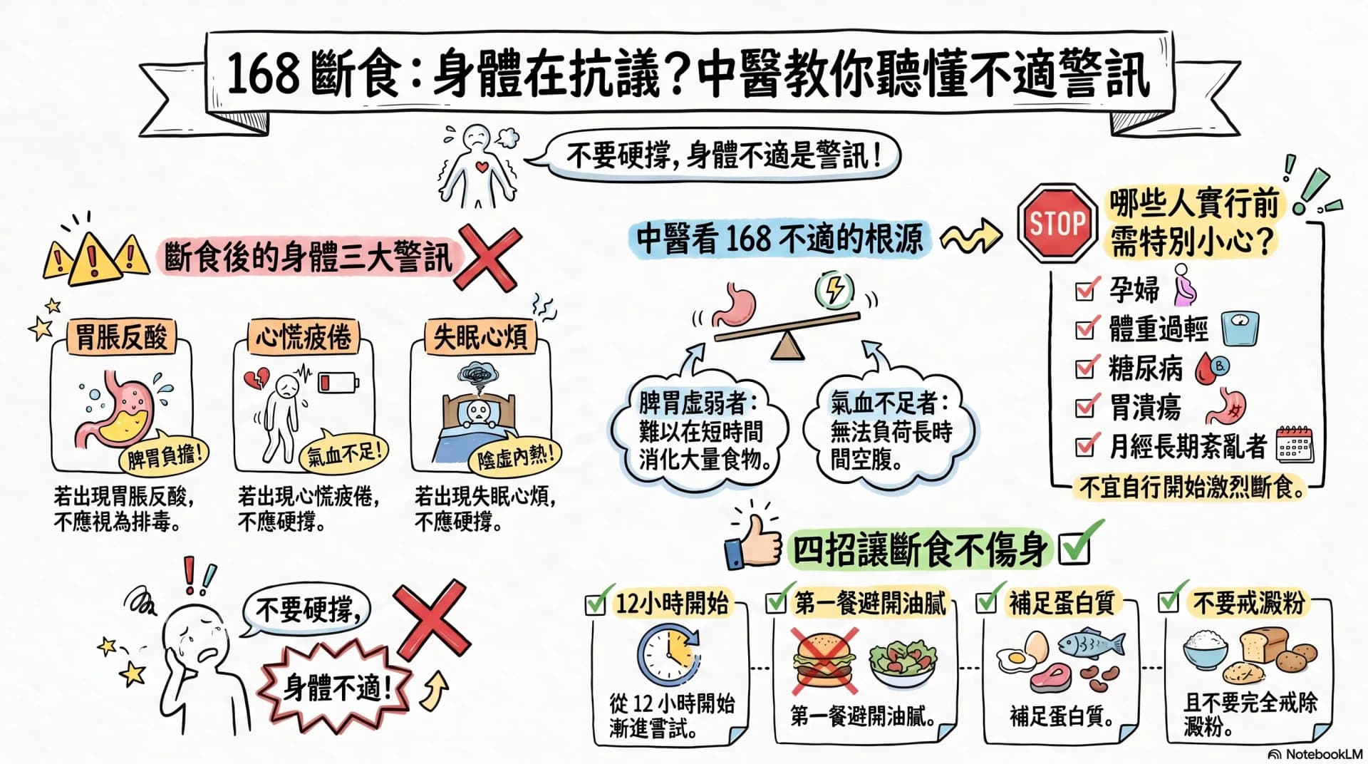 168 斷食後胃脹、疲倦、失眠?中醫怎麼判斷與調整