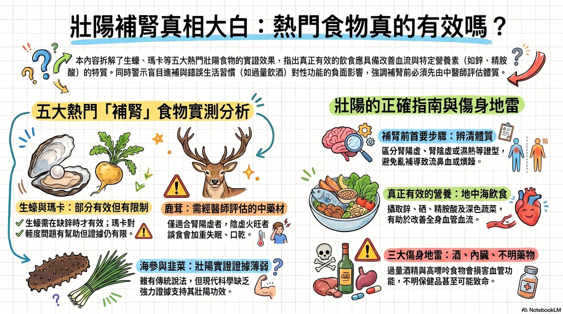 生蠔、瑪卡、鹿茸真的補腎壯陽?中醫拆解 5 大壯陽食物迷思