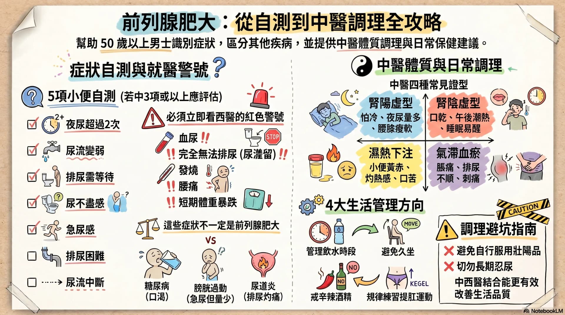 前列腺肥大有什麼症狀?夜尿、尿頻、小便無力是警號?