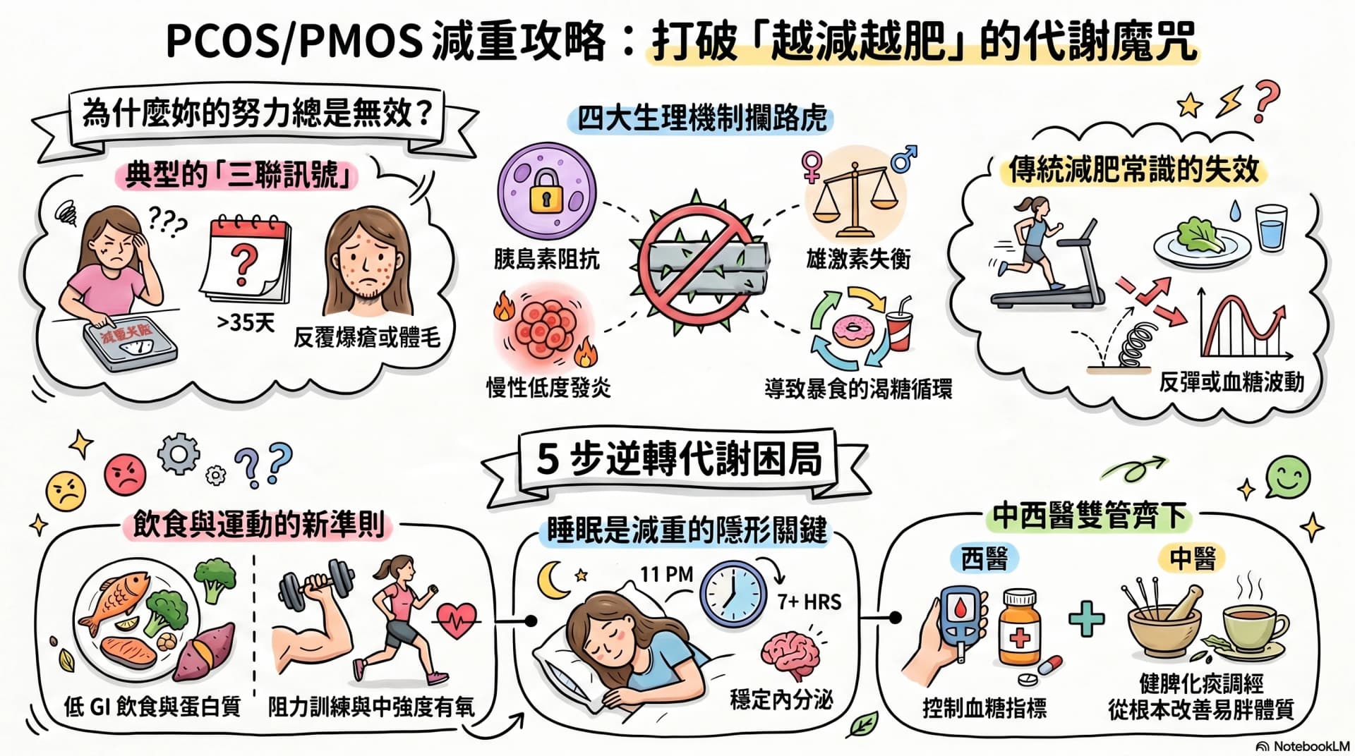 多囊卵巢症致肥?減肥失敗可能與 PCOS/PMOS 有關