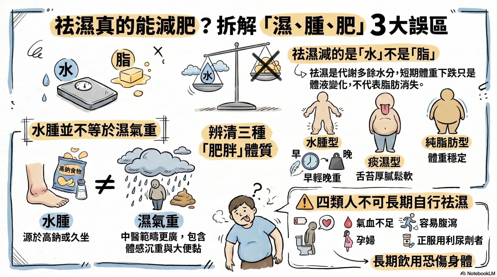 祛濕真的能減肥?拆解 3 個香港人對「濕、腫、肥」最常見的誤會