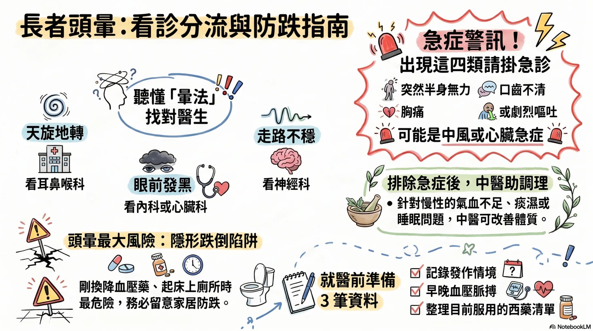 長者頭暈應看耳鼻喉、心臟科還是中醫?一文看清