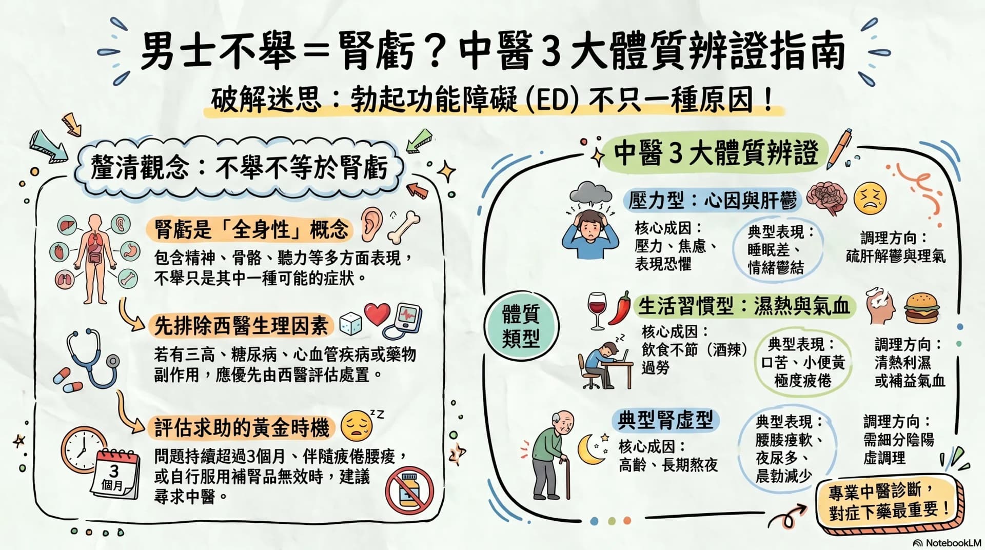 陽痿不舉就是腎虧?中醫拆解 5 種男士體質