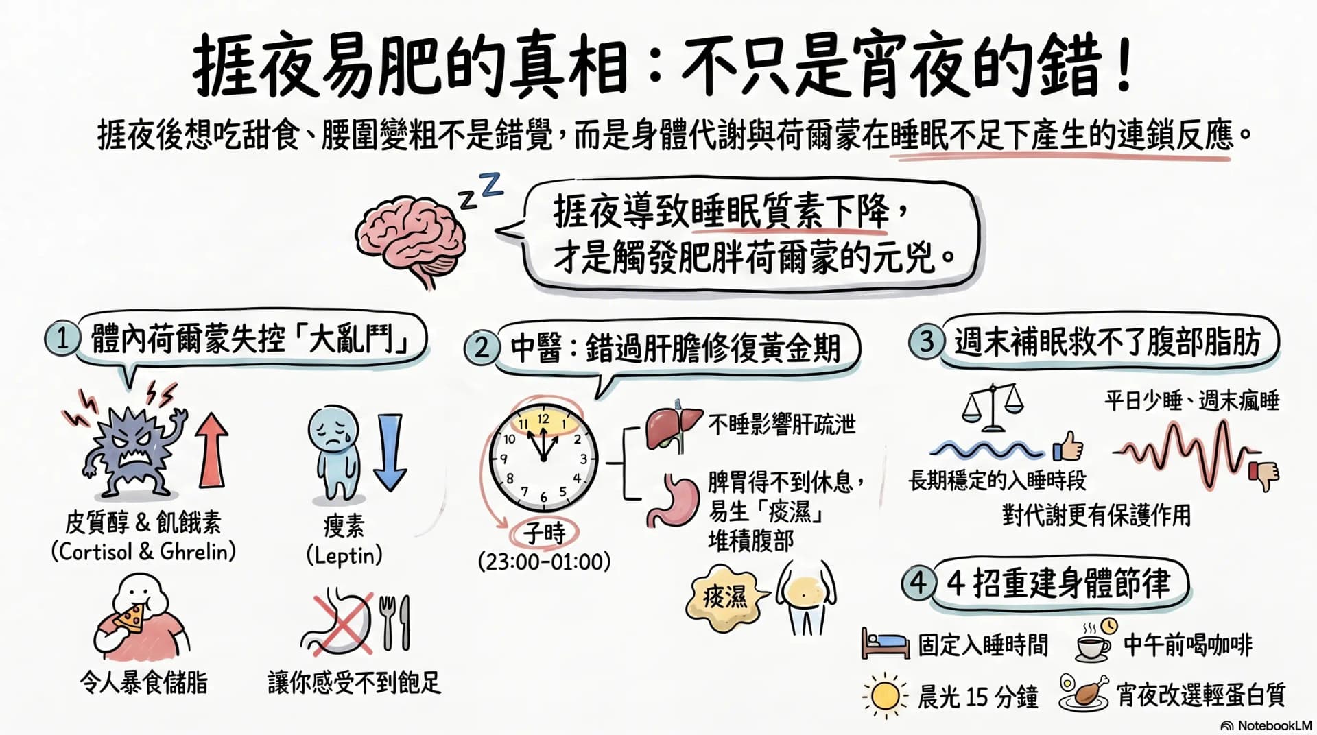 為甚麼一捱夜就特別易肥?中醫拆解睡眠、皮質醇與食慾失控
