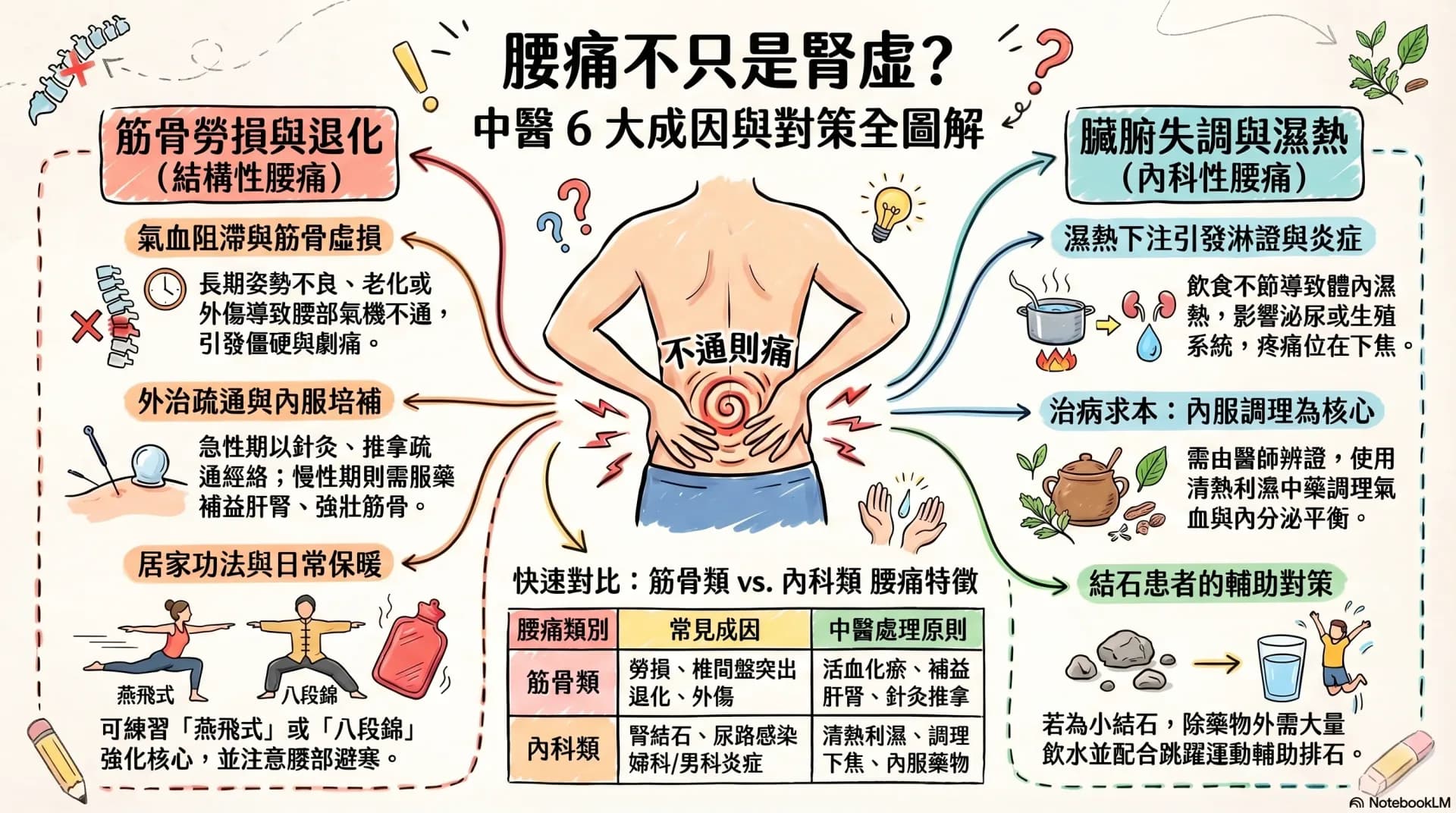 腰痛不只是腎虛?中醫拆解 6 大常見成因與治療方向