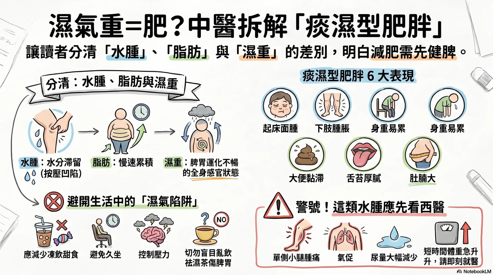 水腫、肚脹、身重是濕氣重?中醫看痰濕型肥胖與祛濕減重