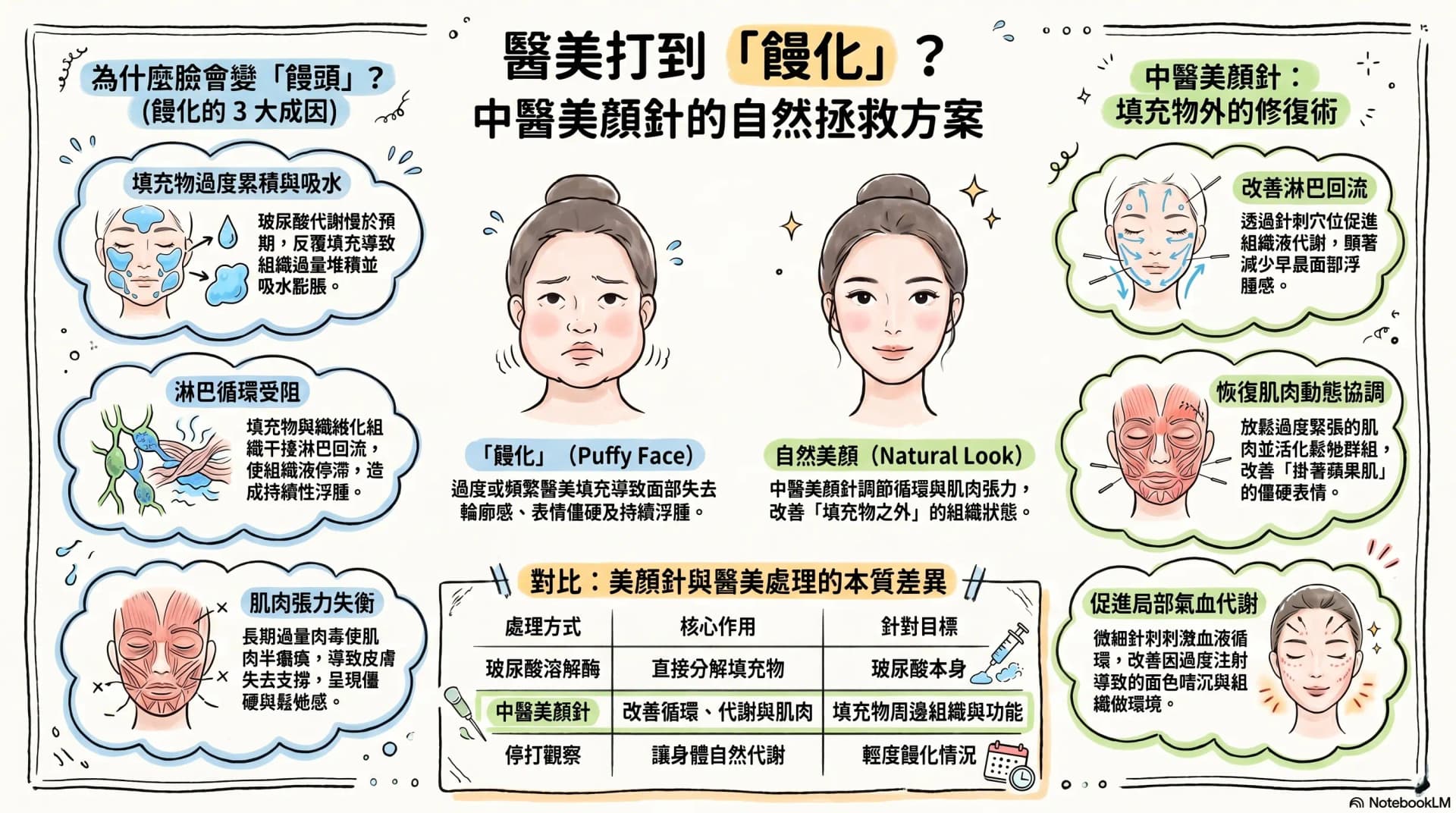 醫美打到「饅化」?4 大成因+中醫美顏針如何緩解